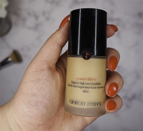 giorgio armani power fabric foundation review|giorgio armani foundation price.